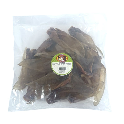 Petsnack -Büffelohren mit Fleisch