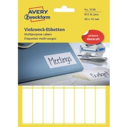 Universelle Etiketten Avery Zweckform 3336 50x14mm weiß