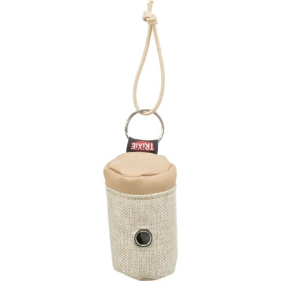Trixie Poop -Taschenhalter Canvaslook Künstliches Leder mit 20 Poop -Taschen Assorti