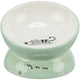Trixie Food Bowl trinken Mülleimer Katze erhoben Keramik Salbei weiß