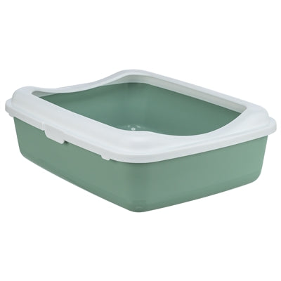 Trixie -Katzenbox mit Edge Salbei weiß