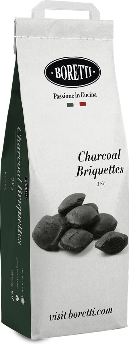 Boretti BBQ Holzkohlebriketts – Brenndauer 3 bis 3,5 Stunden