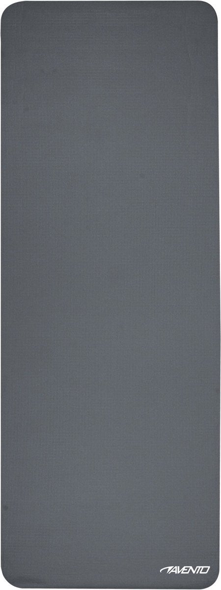 Avento Yogamatte – Fitnessmatte – Basic – 173 x 61 x 0,4 cm – Grau