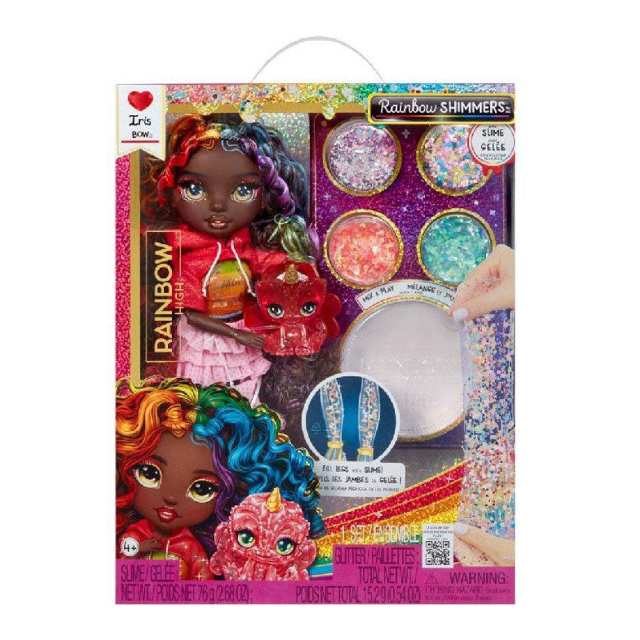 Rainbow High schimmert mit Schleim-Modepuppe – Iris (regenbogenfarben)