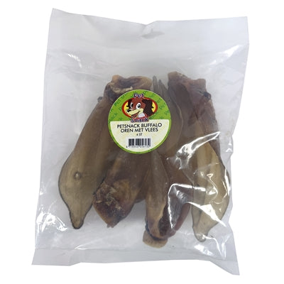 Petsnack -Büffelohren mit Fleisch