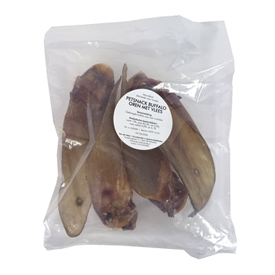 Petsnack -Büffelohren mit Fleisch