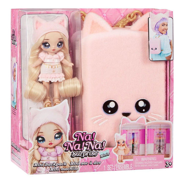 MGA -Unterhaltung danach! nach! nach! Überraschungsspiel -Set mit Mini -Rucksack Pariser Kätzchen