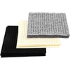 Creativ Company Hobbyfilz mit Löchern, Größe 20x20 cm, Stärke 3 mm, Schwarz, Grau, Cremeweiß, 3x4 Blatt 1 Karton