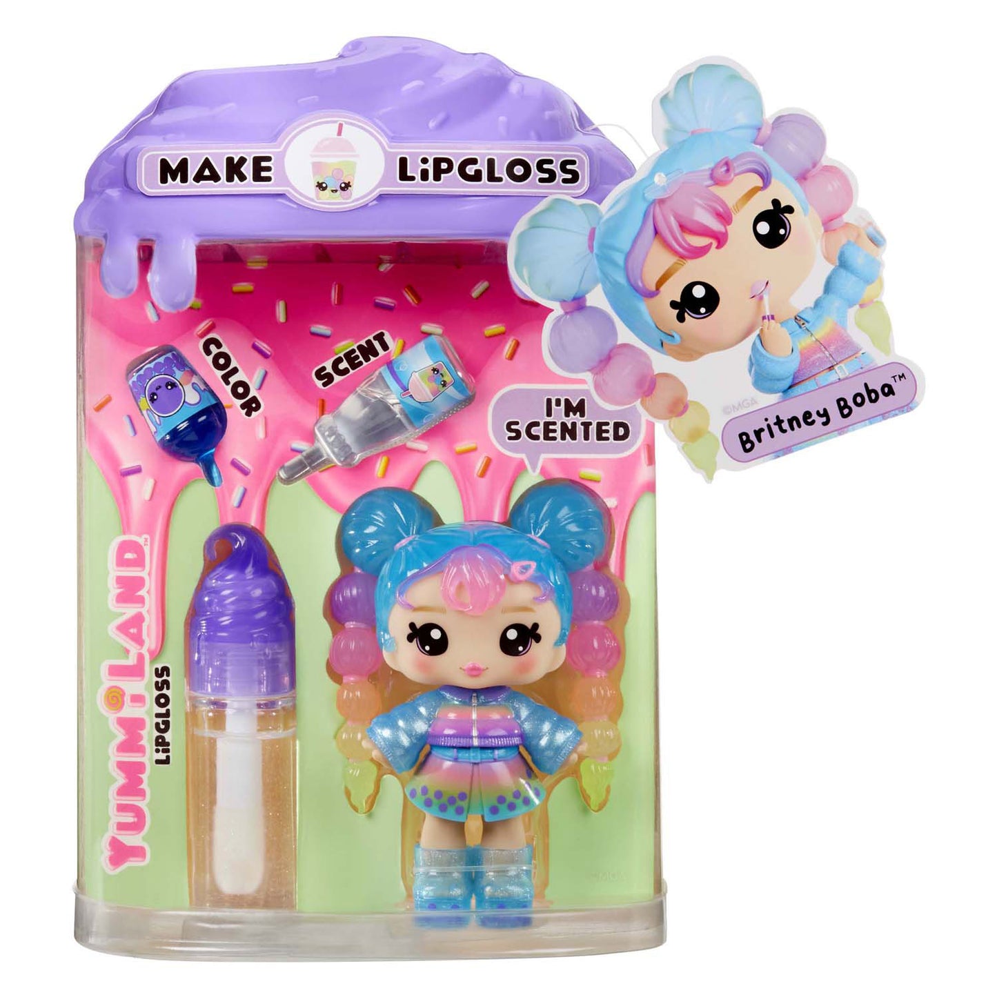 MGA Entertainment Yummiland Pop - Britney Boba mit Lipgloss Set