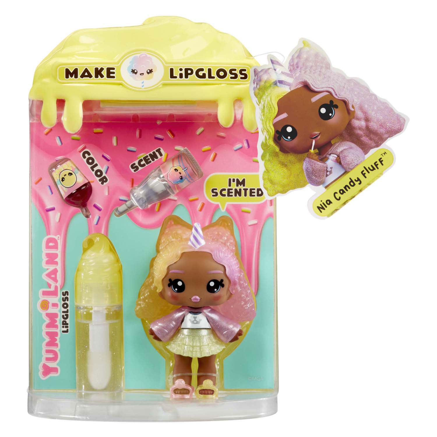 MGA Entertainment Yummiland Pop - Nia Candy Flusen mit Lipgloss Set