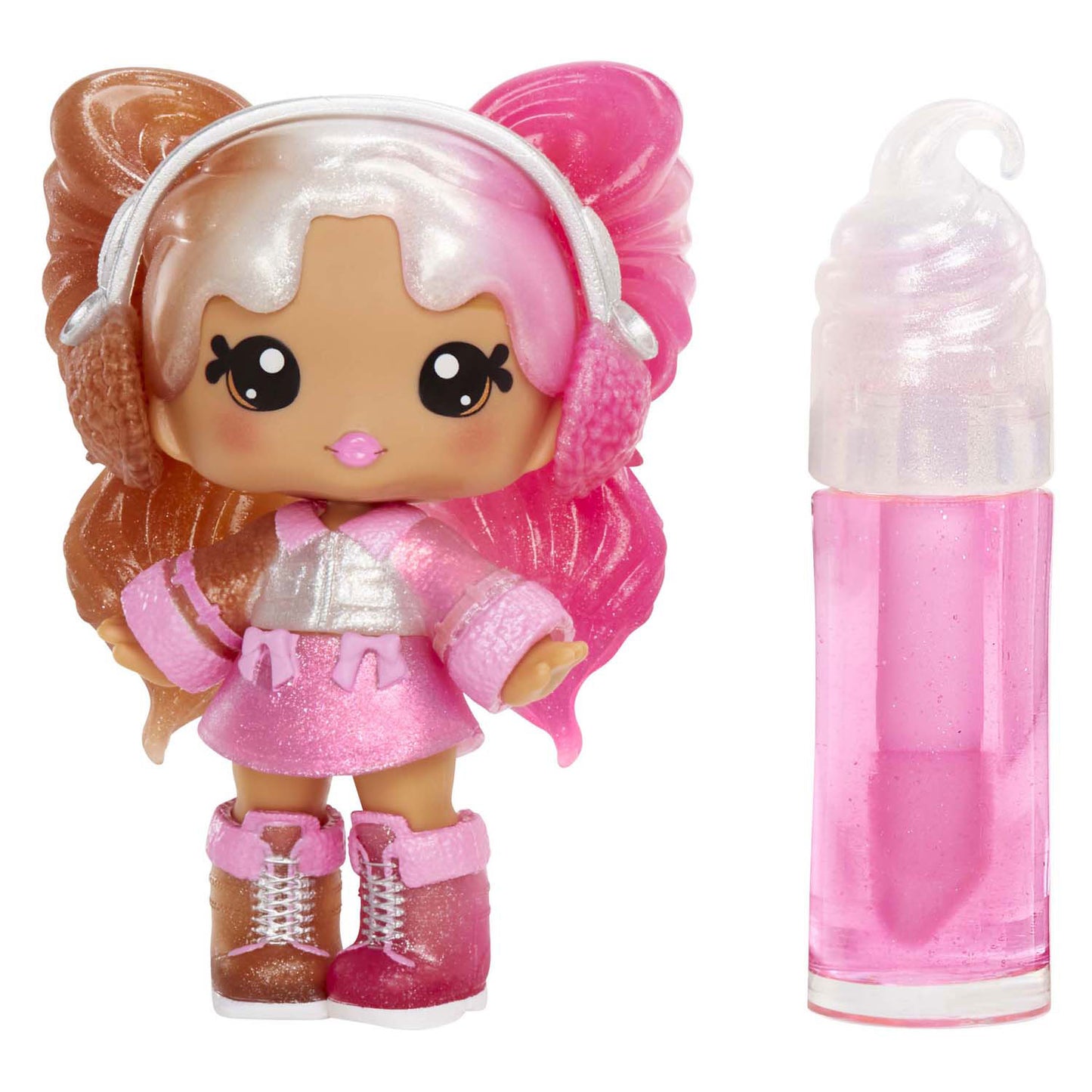 MGA Entertainment Yummiland Pop - Mystery Speel Figure Serie 2 mit Lipgloss Set