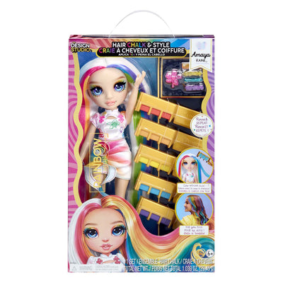 MGA Entertainment Rainbow High Fashion Puppe mit Haarkreide - Amaya Regenboog