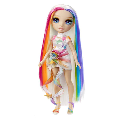 MGA Entertainment Rainbow High Fashion Puppe mit Haarkreide - Amaya Regenboog