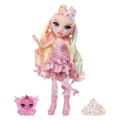 Mga Entertainment Rainbow High Rainbow schimmert mit Schleim-Modepuppe Bella (Rosa)