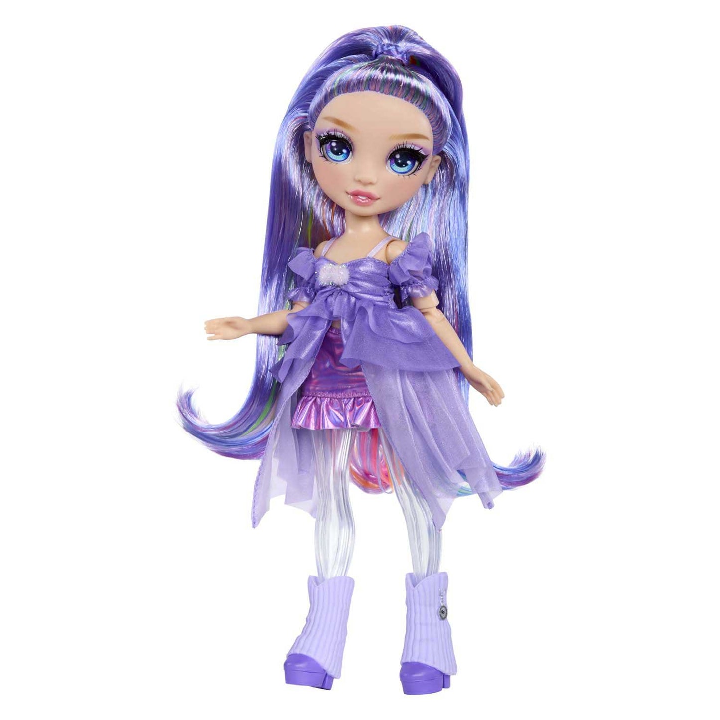 Regenbogen hoher Regenbogen schimmert mit schlanker Modepuppe Violet (lila)