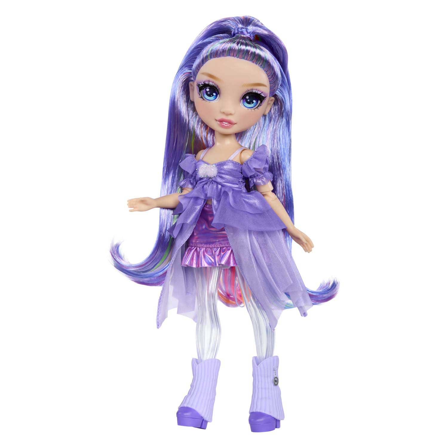 Regenbogen hoher Regenbogen schimmert mit schlanker Modepuppe Violet (lila)