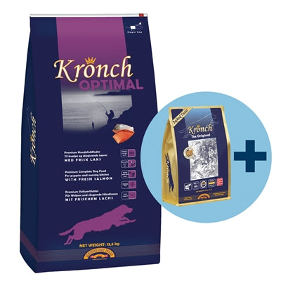 Kronch optimaler Welpe mit freiem Kronch 100% Lachs Snacks