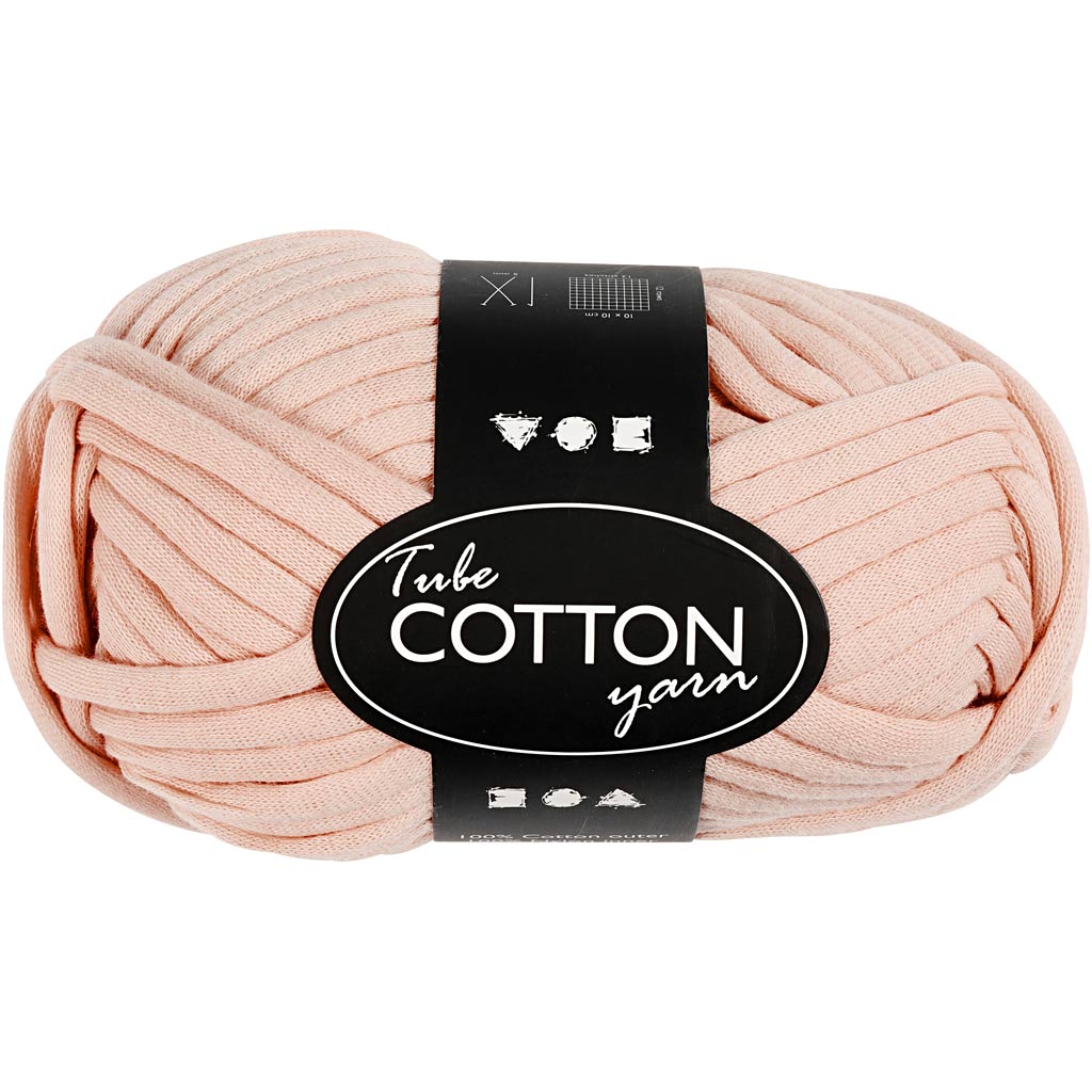 Creativ Company Textilgarn, L: 45 m, hellrosa, 100 g 1 Knäuel