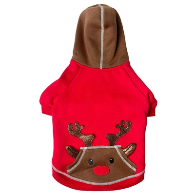 Happy Cap Dog Hundepullover Pullover Rentiere rot