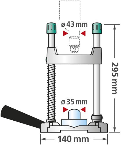 Wolfcraft Wolfcraft Mobile Drill Stand Tecmobil 4522000