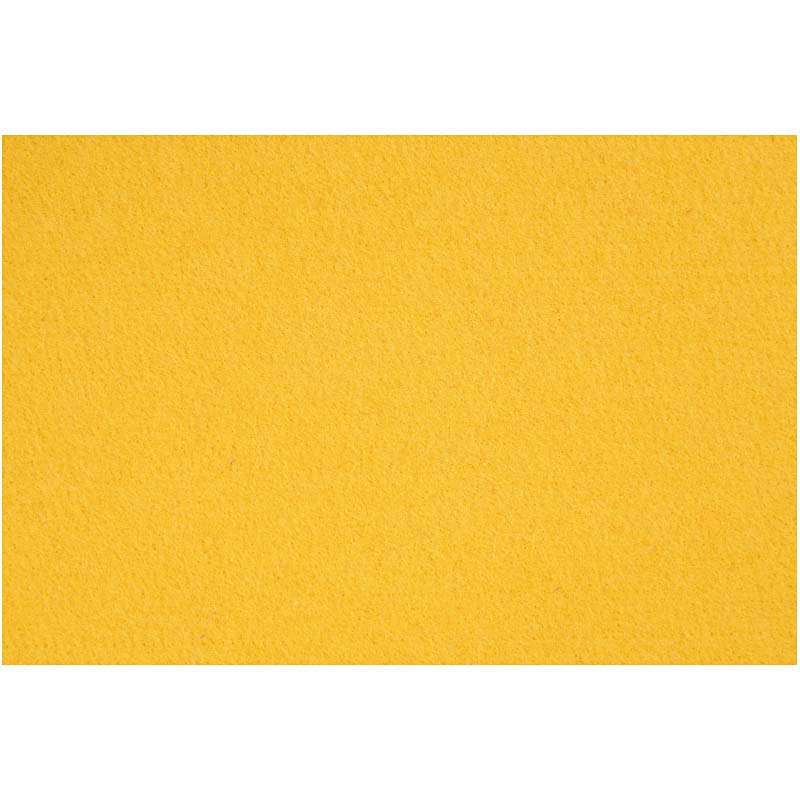 Creativ Company Hobbyfilz, Blatt 42x60 cm, Stärke 3 mm, gelb, 1 Blatt