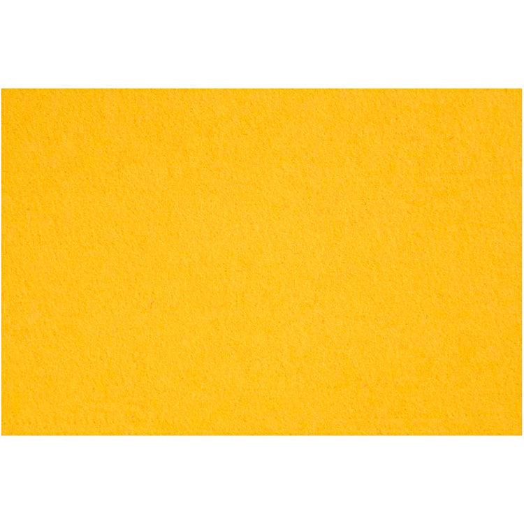 Creativ Company Hobbyfilz, Blatt 42x60 cm, Stärke 3 mm, gelb, 1 Blatt