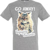 T-Shirt gehen weg Katze grau