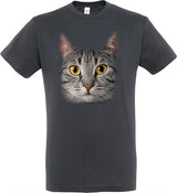 T-Shirt Grey Cat Grey - afbeelding 1
