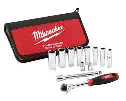 Milwaukee Accessories Tradesman 3 8 Steckschlüsselsatz – 12-teilig – 48229001