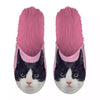 Slippel Schwarz -Weiß -Katze rosa