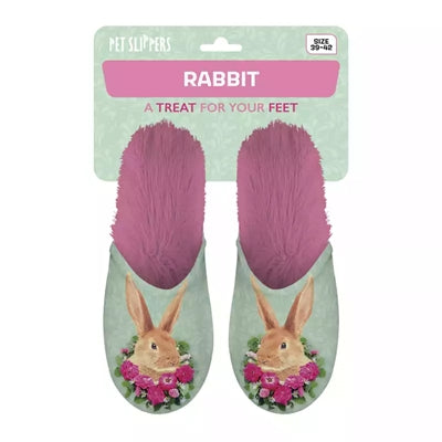 Slippel Kaninchengrün rosa