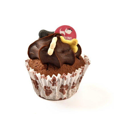 Die bellende Bäckerei die bellende Bäckerei Vanille Woofin mit Carob -Glasur