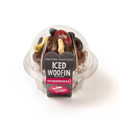 Die bellende Bäckerei die bellende Bäckerei Vanille Woofin mit Carob -Glasur