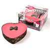 Die bellende Bäckerei Die barkende Bäckerei Joghurt Pawty Cake Pink Heart mit Kerze