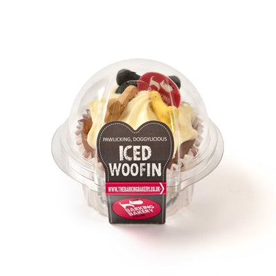 Die bellende Bäckerei die barkende Bäckerei Carob Woofin mit gelber Emaille