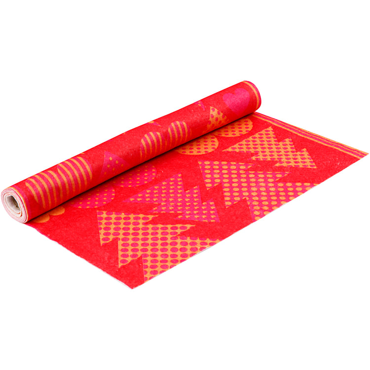 Kreativfirma mit Motiven, B: 45 cm, Dicke 1,5 mm, 180-200 g, Orange, rot, 1 m 1 Roll