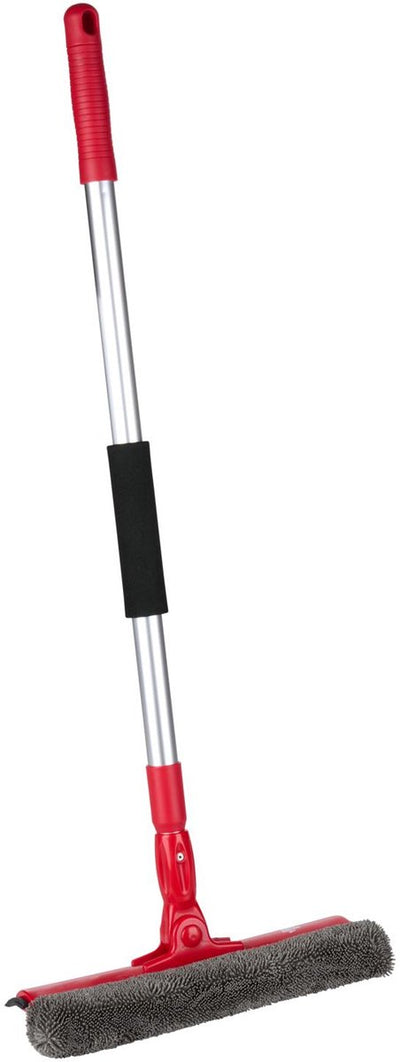 Dirt Devil ausziehbarer Fensterreiniger 2-in-1 – Fensterreiniger mit Mikrofaserschwamm und Wischer – Teleskop-Fensterreiniger 68 bis 116 cm