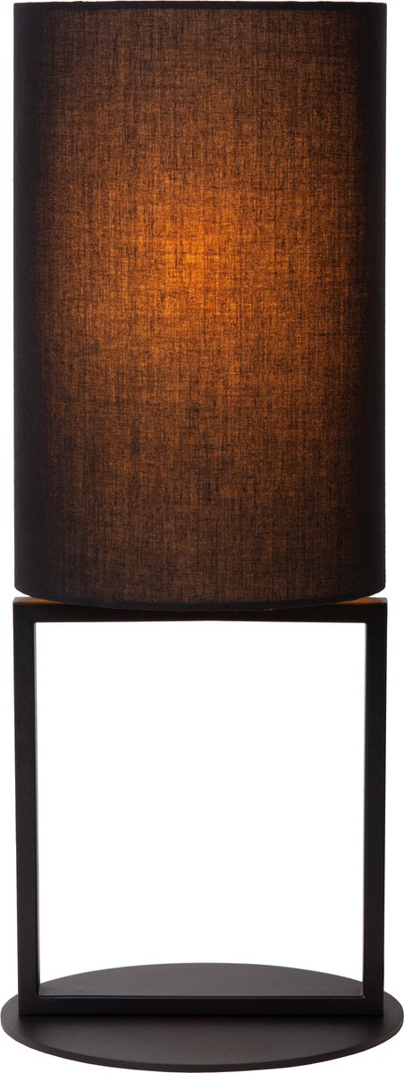 Lucide Herman - Tischlampe - ø 20 cm - 1xE27 - Schwarz - Japandi
