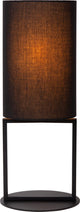 Lucide Herman - Tischlampe - ø 20 cm - 1xE27 - Schwarz - Japandi