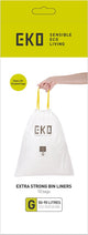 Eko - Abfallbeutel Typ G 50-90 Liter - 6 Rolle x 10 Beutel - Weiß