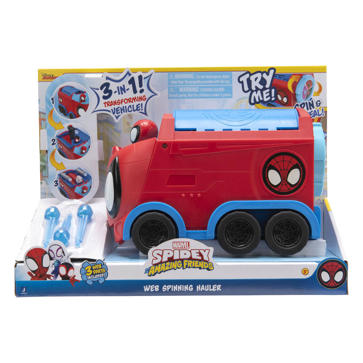 Jazwares Marvel Spinnennetz-Spinntransporter