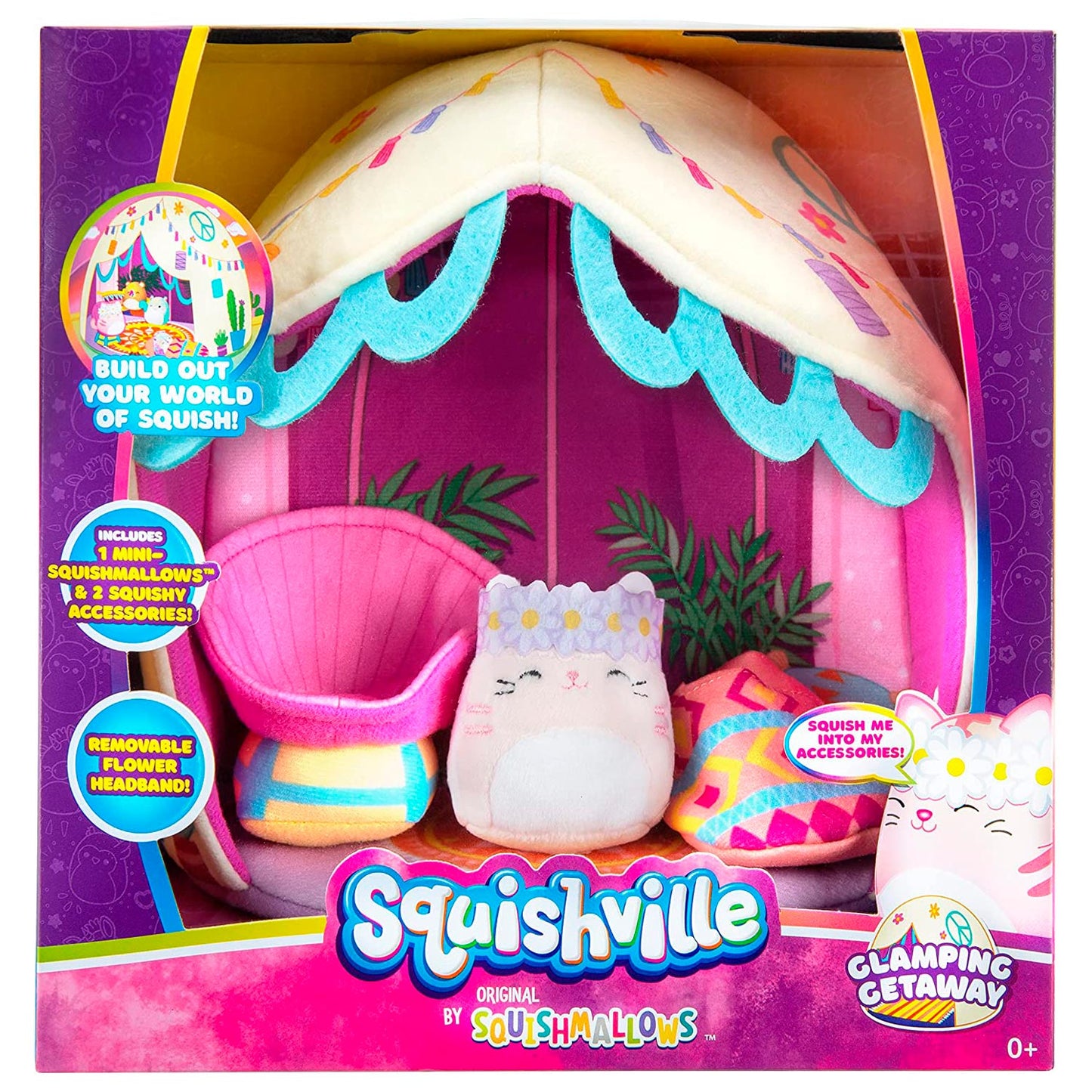 Squishmallows Squishville Glamping Getaway Deluxe Play Set