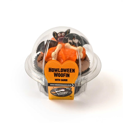 Die bellende Bäckerei Die barkende Bäckerei Carob Woofin mit orangefarbener Glasur