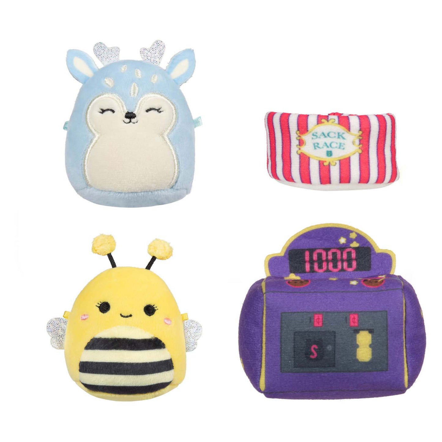 Squishmallows Kuscheltier Plüsch Micromallows - Game On, 4 Stk.