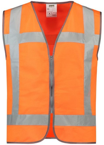 Sicherheitsweste rws orange Reißverschluss XL