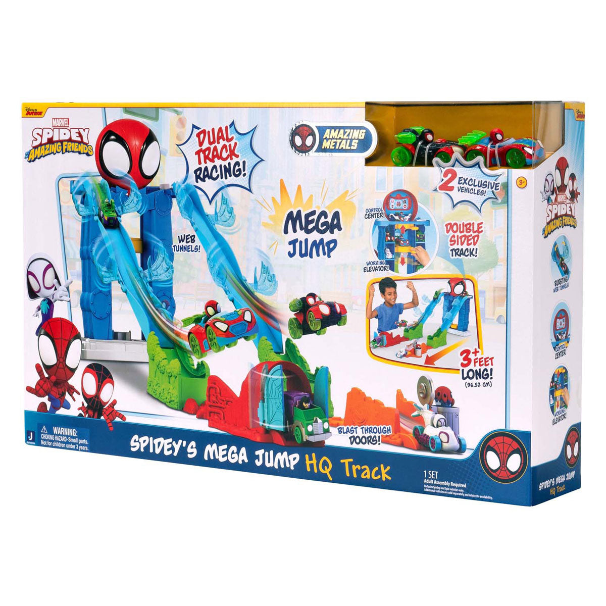 Jazwares Spidey Mega Jump Headquarter-Rennstrecke