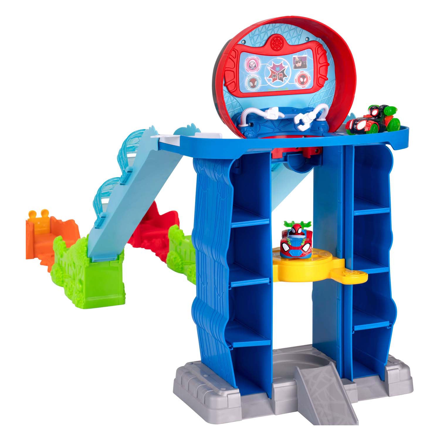 Jazwares Spidey Mega Jump Headquarter-Rennstrecke