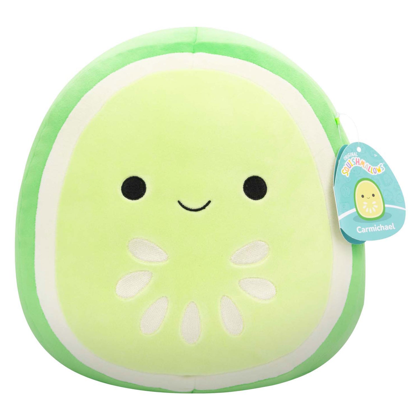 Squishmallows Kuscheltier Plüsch Carmichael die grüne Gurke, 30cm