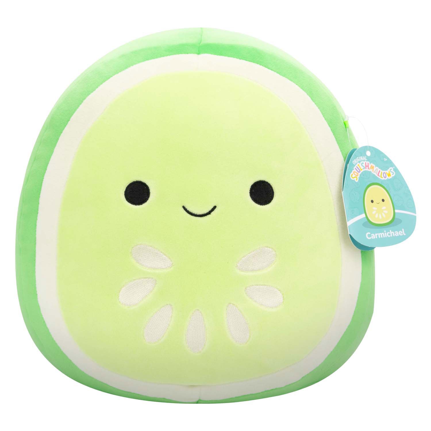 Squishmallows Kuscheltier Plüsch Carmichael die grüne Gurke, 30cm