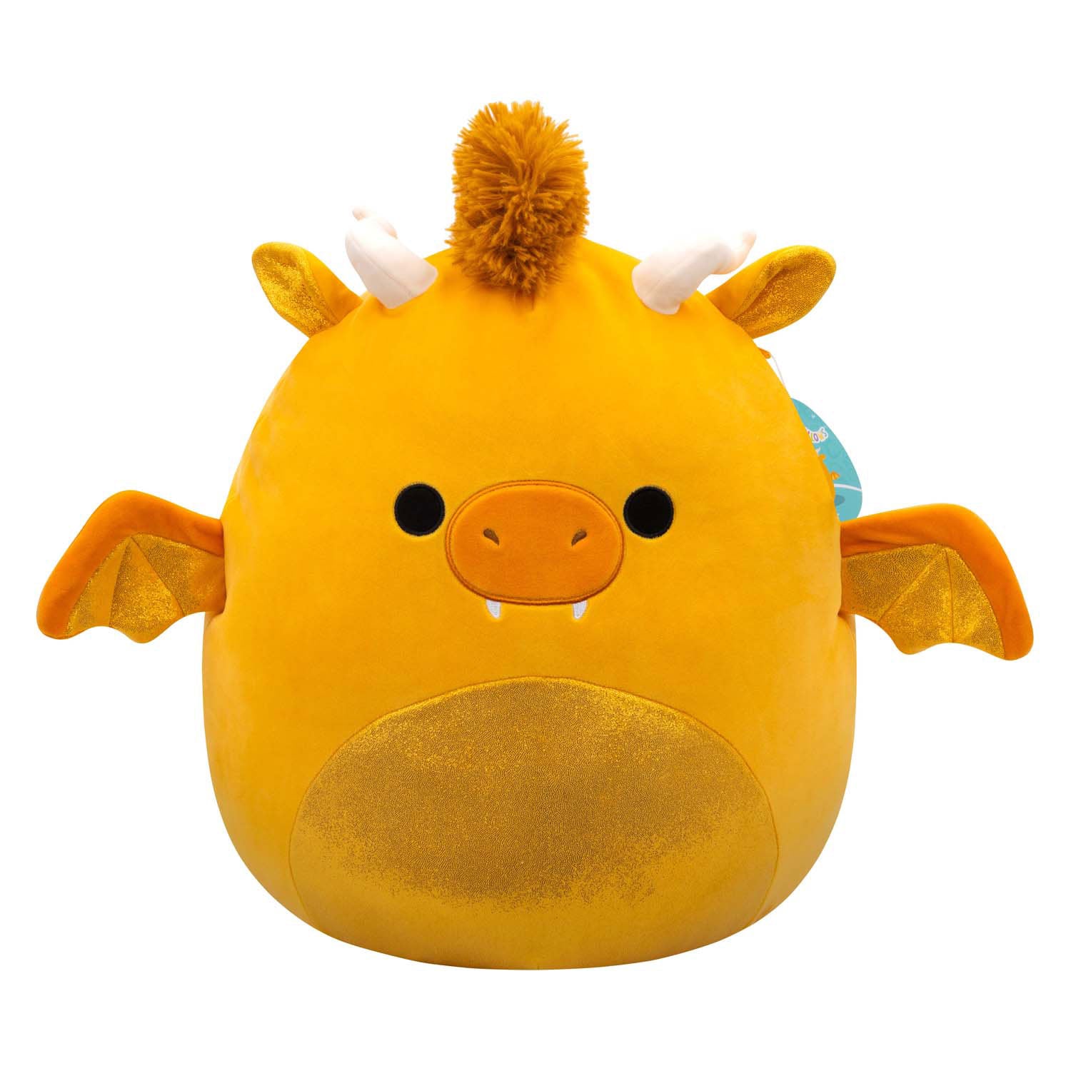 Squishmallows Kuscheltier Plüsch – Herr goldener Drache, 30 cm